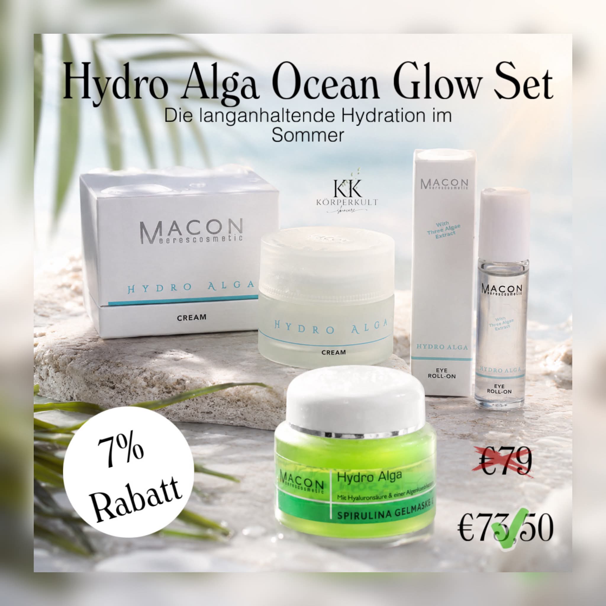 Hydro Alga Ocean Glow Set – Feuchtigkeitspflege mit Algenextrakten für strahlende Sommerhaut
