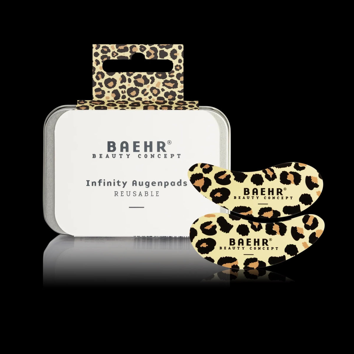 BAEHR Infinity-Augenpads aus Silikon mit Aufbewahrungsdose, 1 Paar