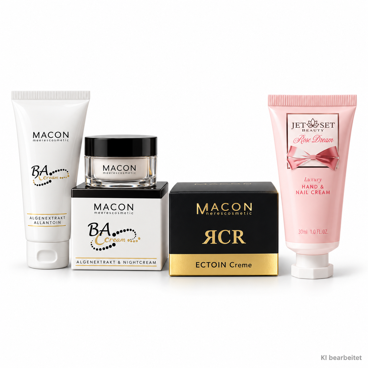 Bestseller Bundle mit ausgewählten Pflegeprodukten auf weißem Hintergrund