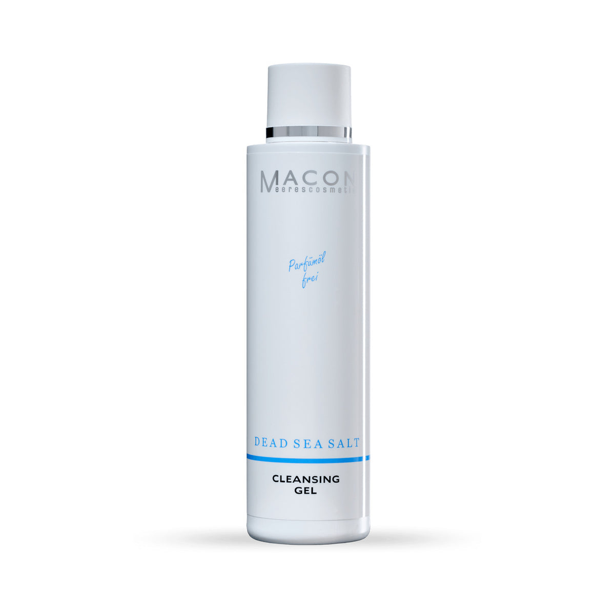 Macon Dead Sea Salt Reinigungsgel auf weißem Hintergrund – vollständige Produktansicht