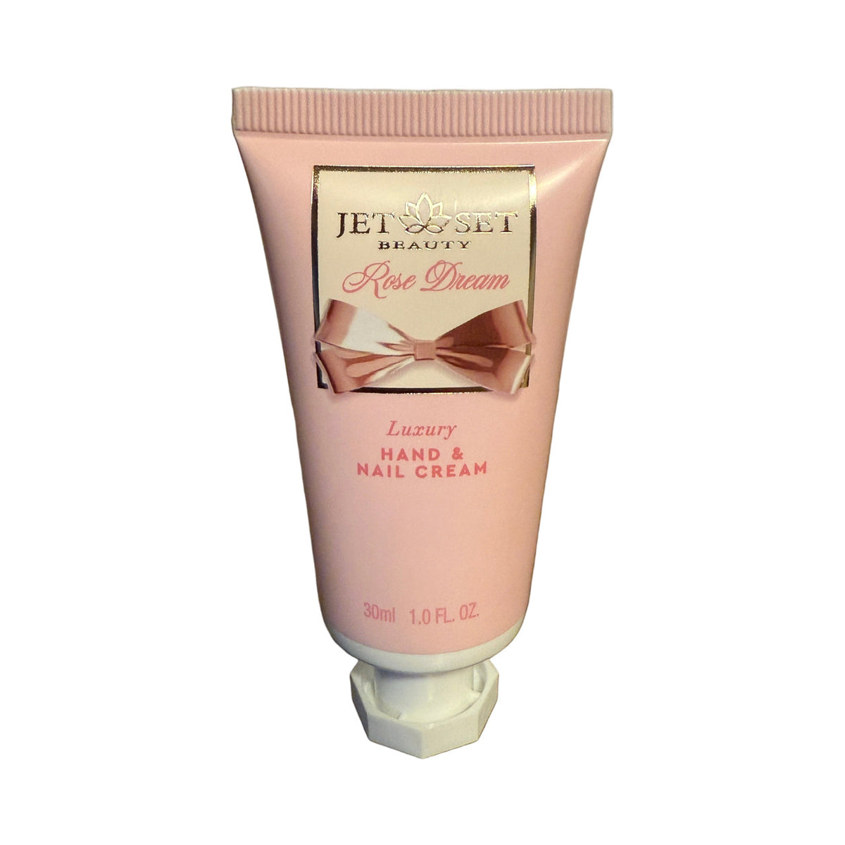 Jet Set Beauty - Rose Dream Luxury Hand & Nail Cream auf weißem Hintergrund – vollständige Produktansicht