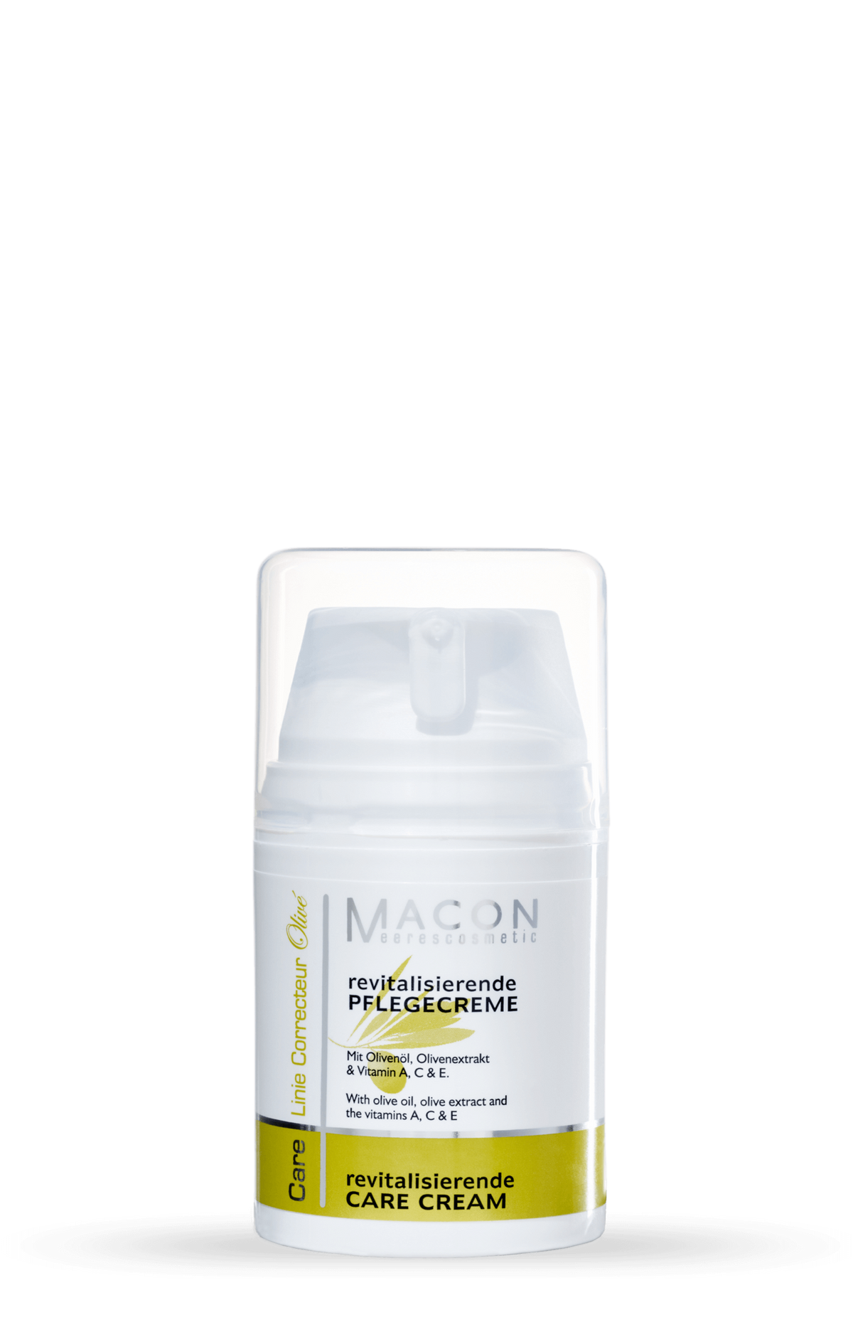 MACON Olivé Revitalisierende Pflegecreme – Olivé revitalisierende Care Cream, offizieller Produkt-Packshot