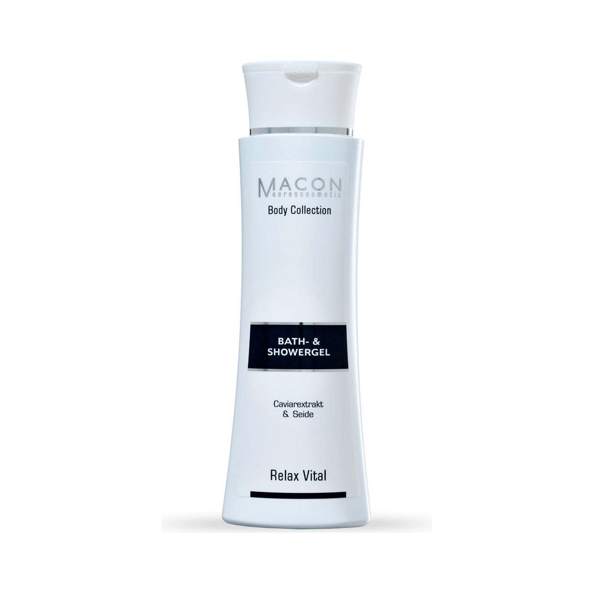 MACON Relax Vital Bath & Showergel auf weißem Hintergrund – vollständige Produktansicht
