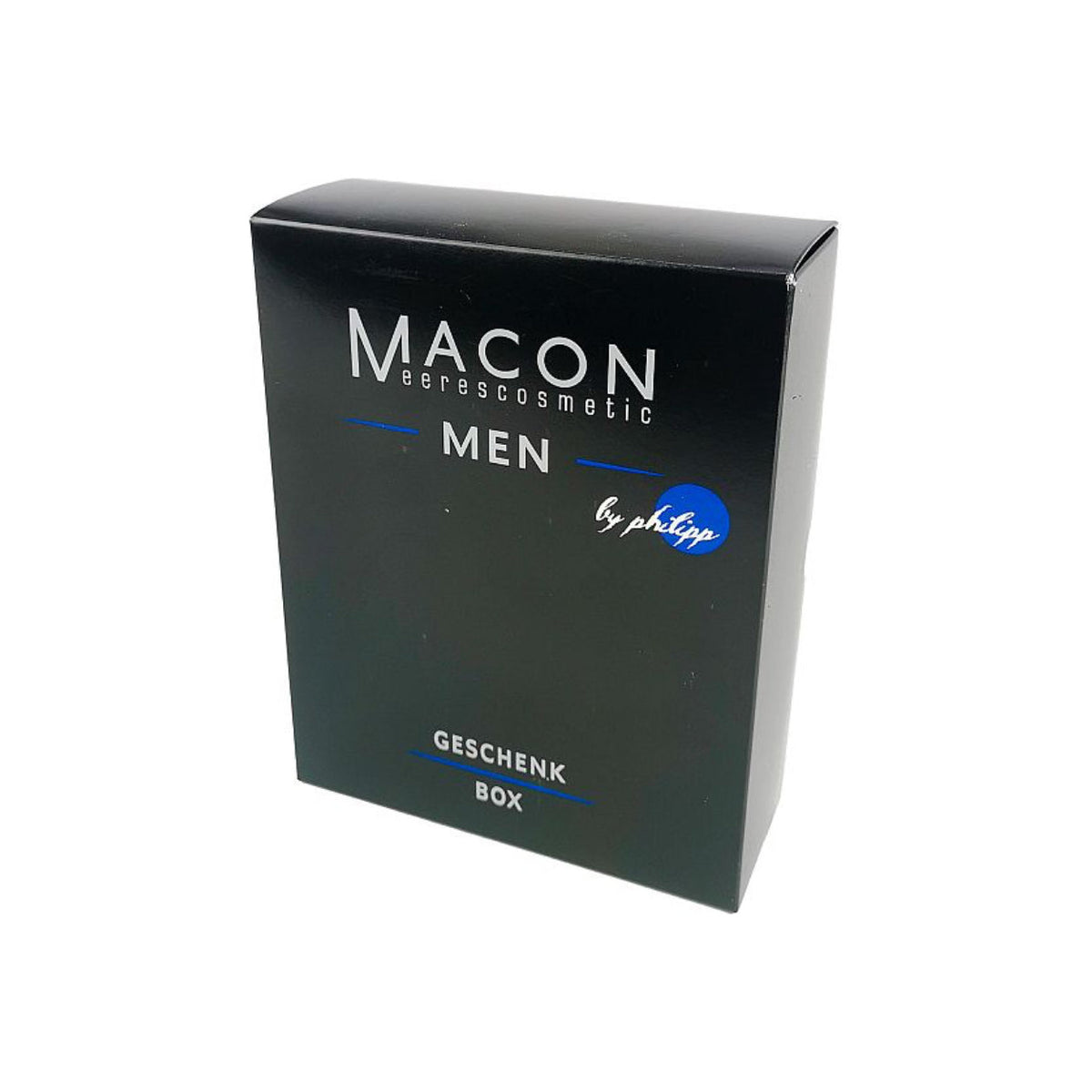 MACON MEN Geschenkset – Shower Gel & Eau de Toilette auf weißem Hintergrund – vollständige Produktansicht