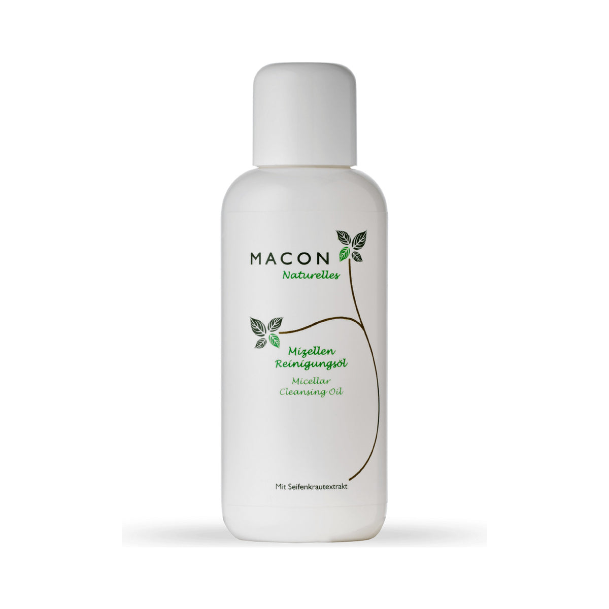 MACON Naturelles Mizellen Reinigungsöl auf weißem Hintergrund – vollständige Produktansicht