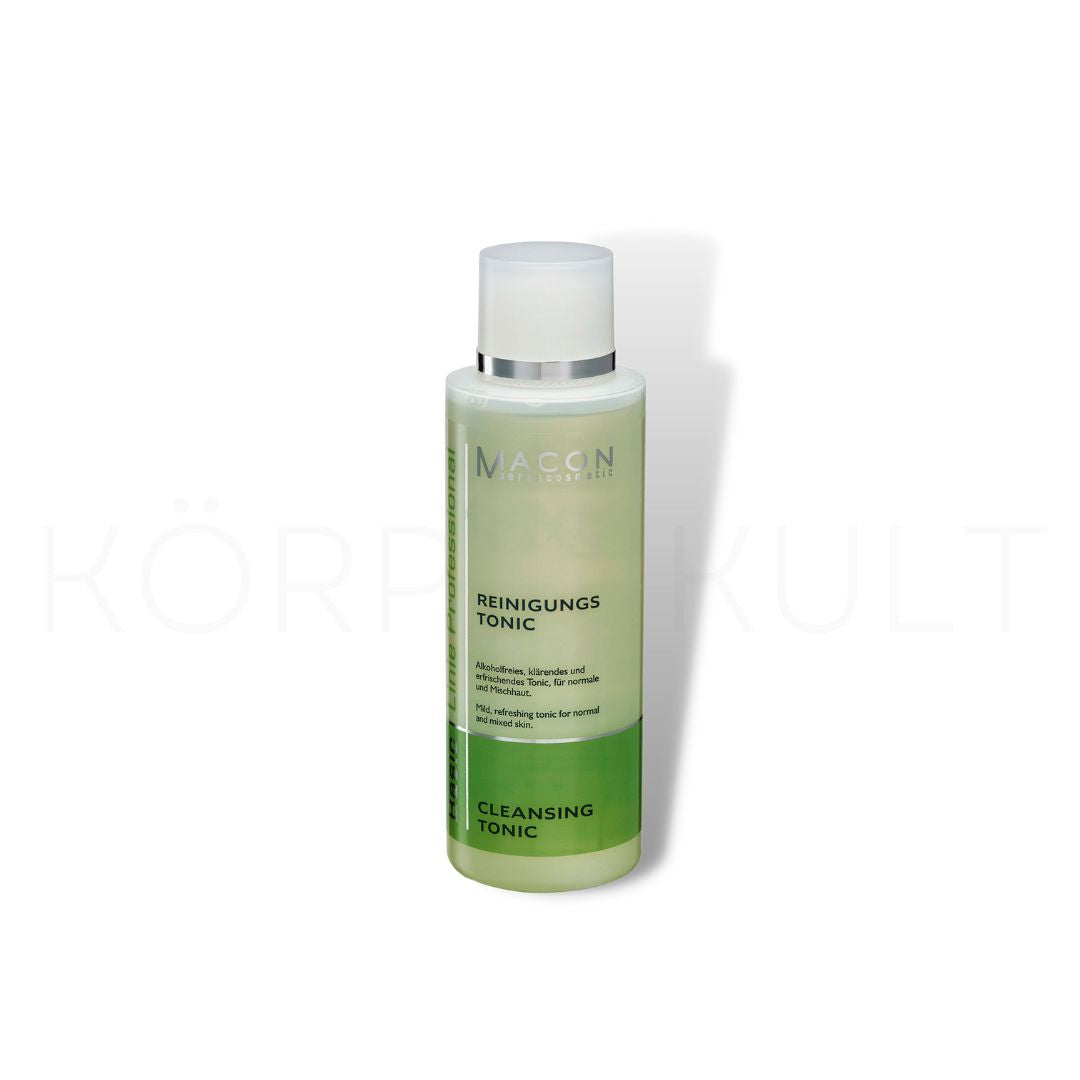 Flasche des 200 ml alkoholfreien Reinigungstonics, ideal für klärende und erfrischende Pflege normaler und Mischhaut