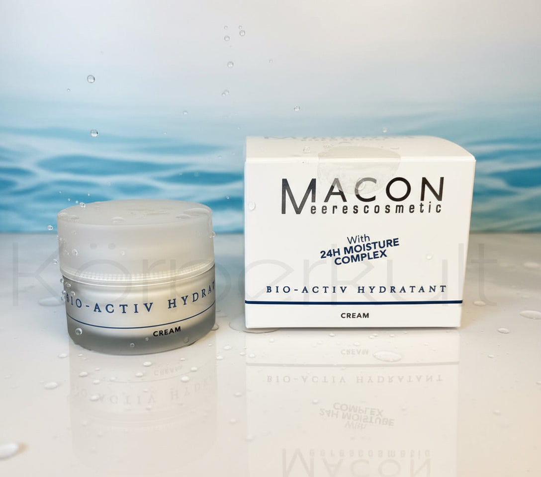 Macon Bio Activ Hydratant Cream – Produktdetail mit Caviarextrakt und Aminosäure Komplex für intensive Feuchtigkeitsversorgung und jugendliche Ausstrahlung