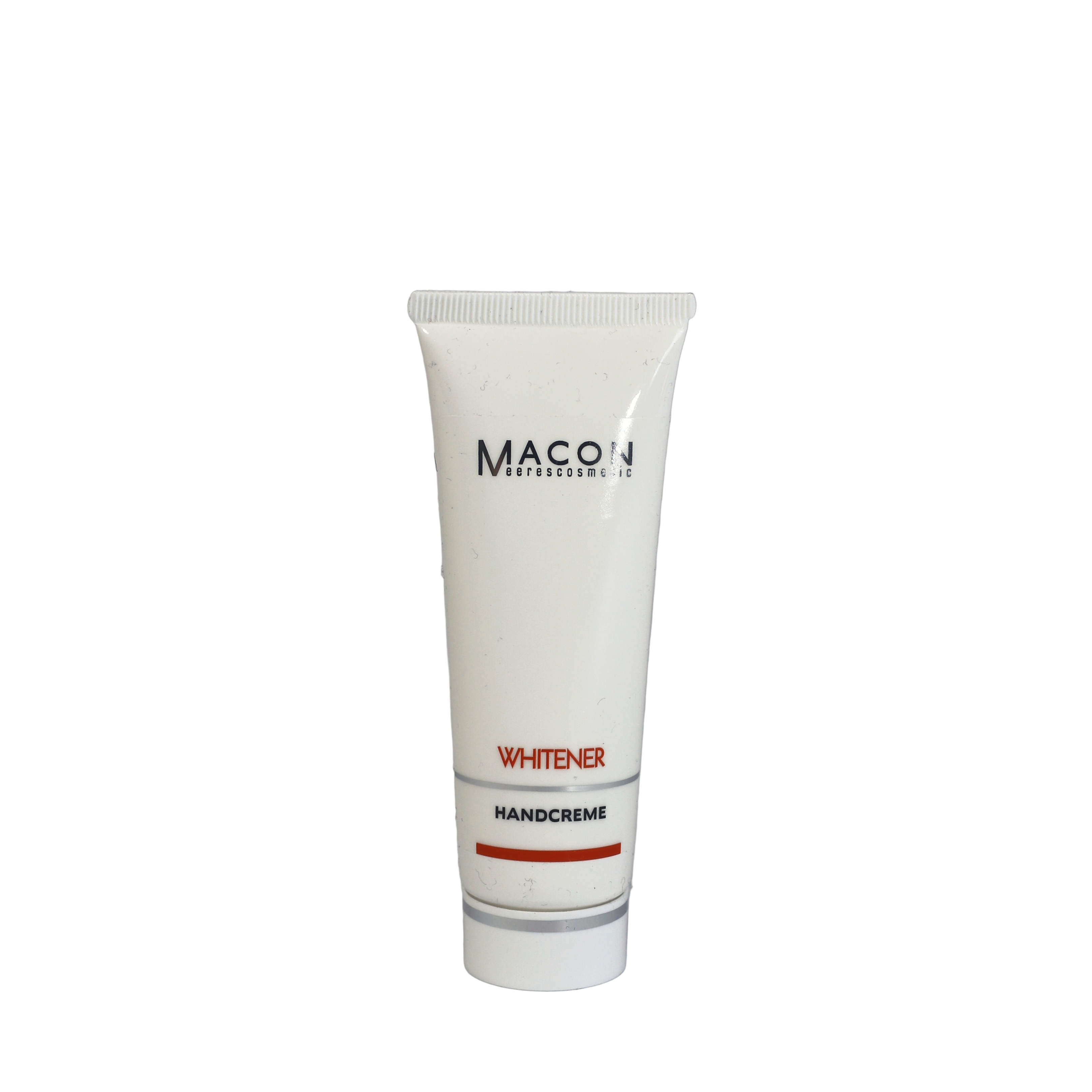 Tube mit 50 ml Whitener Handcreme, speziell entwickelt zur Aufhellung und Pflege von Händen.