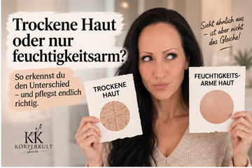 Unterschied zwischen trockener und feuchtigkeitsarmer Haut