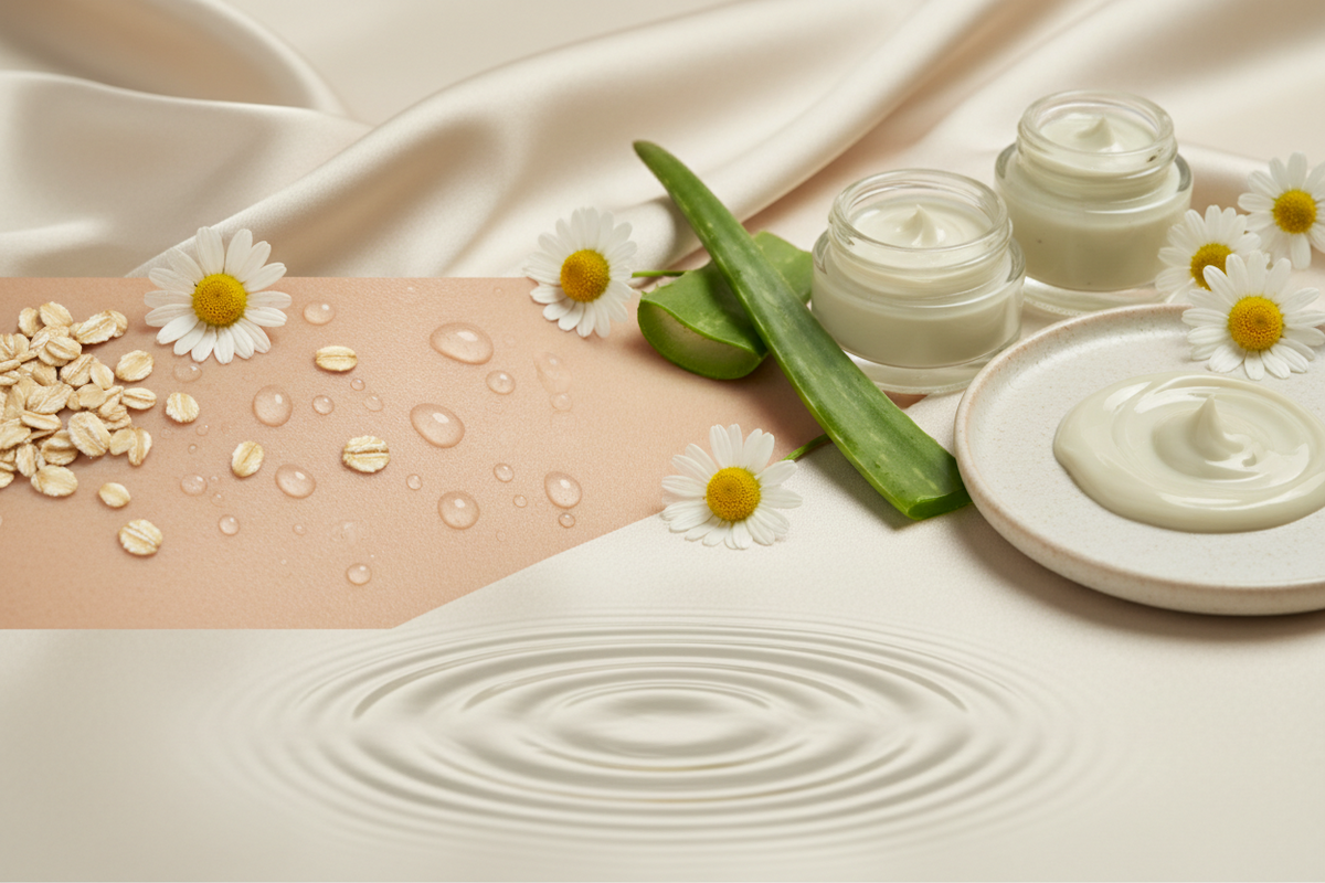 Pflege bei Neurodermitis und Schuppenflechte mit Aloe Vera, Hafer und beruhigenden Cremetexturen