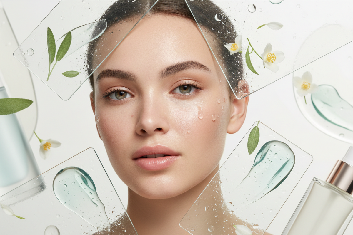 Pflege bei Akne und Hautunreinheiten in heller, klarer Beauty-Atmosphäre