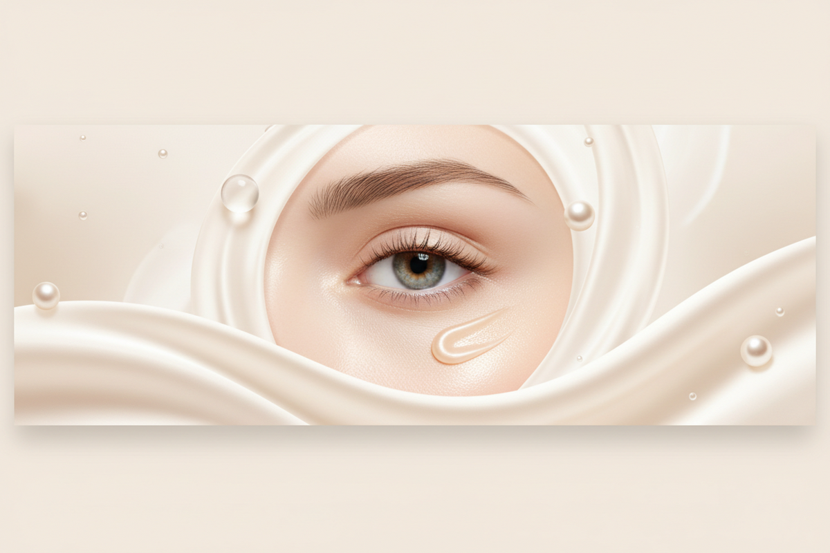 Augenpflege mit Creme und Serum für die empfindliche Augenpartie