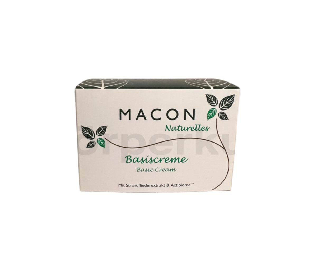 Detailansicht der Verpackung der Naturelles Basispflege, speziell entwickelt für tiefe Feuchtigkeitspflege und antioxidativen Schutz.