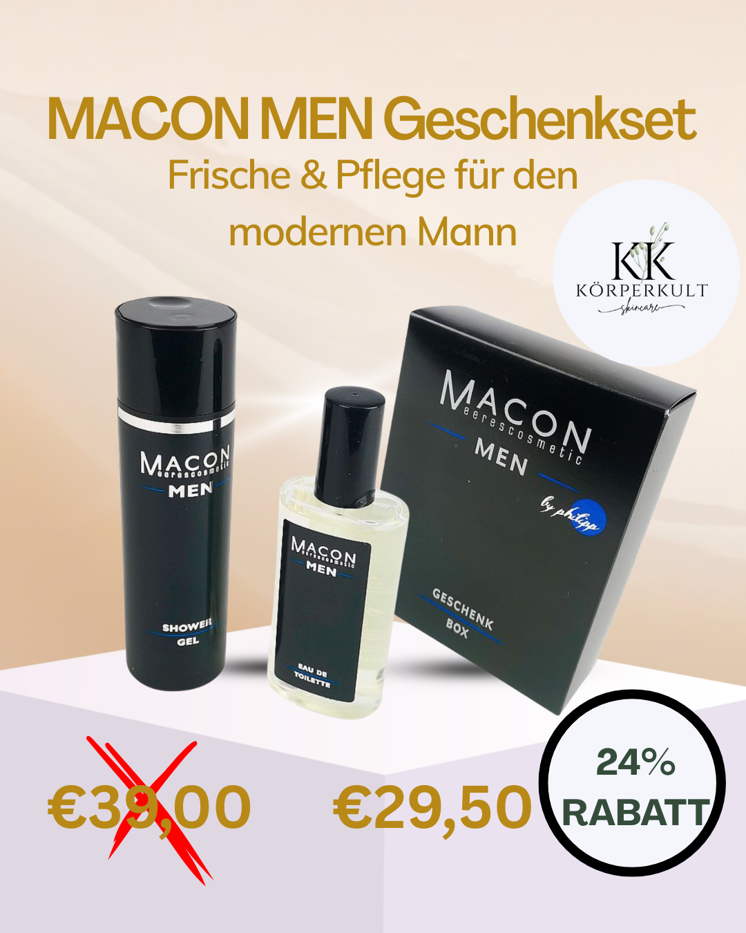 MACON MEN Geschenkset – Shower Gel und Eau de Toilette