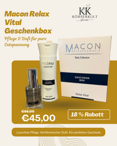 MACON Relax Vital Geschenkbox mit Pflege- und Duftprodukten