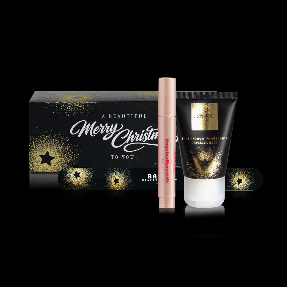 BAEHR Geschenkset Hand- und Nagelpflege Winter Edition 2026 mit Handcreme, Pflegestift und Nagelfeile
