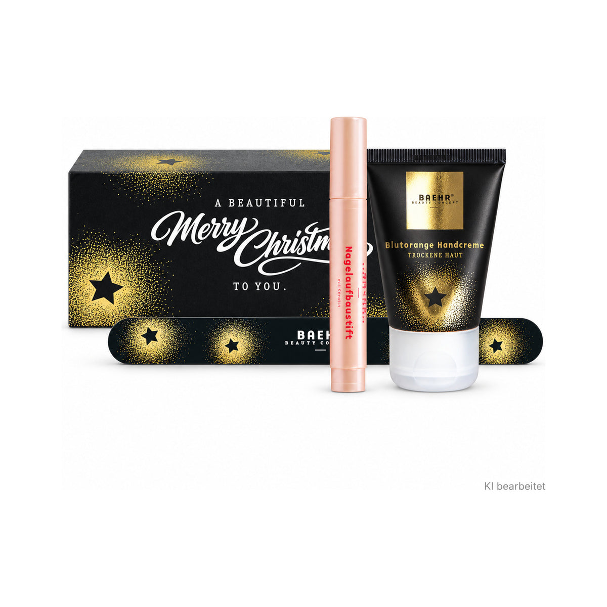 BAEHR Geschenkset Hand- & Nagelpflege – Winter Edition 2026 auf weißem Hintergrund – vollständige Produktansicht