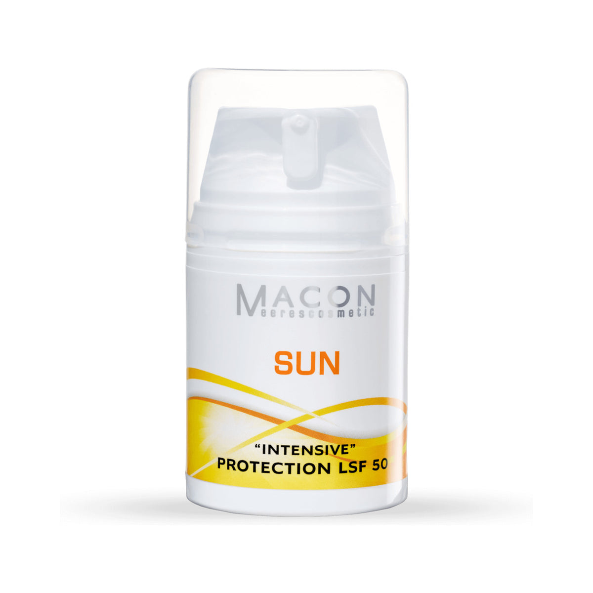 Macon Sonnencreme Intensive Protection LSF 50 auf weißem Hintergrund – vollständige Produktansicht
