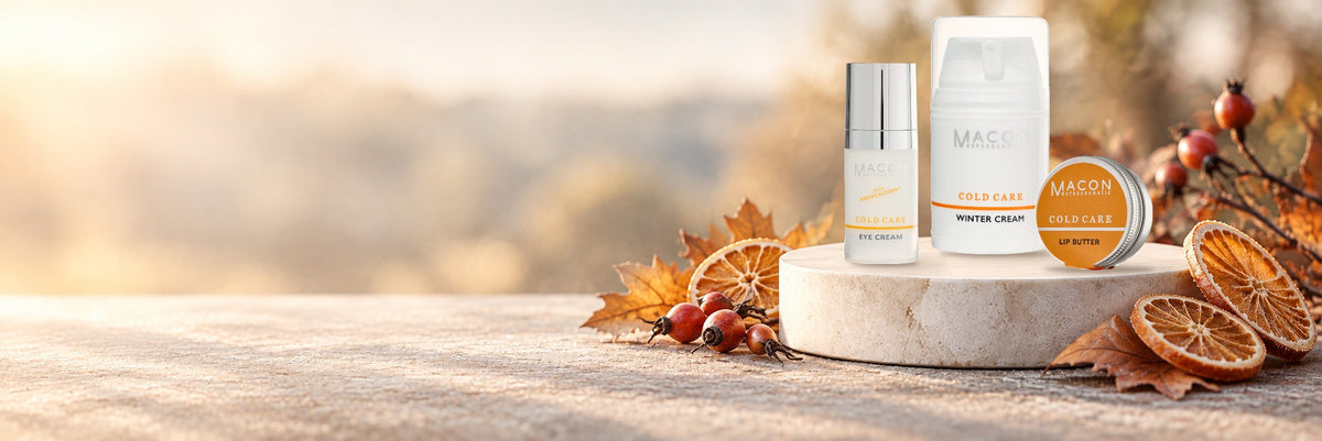 MACON Cold Care Winterpflege: Wintercreme, Augenpflege und Lippenbutter