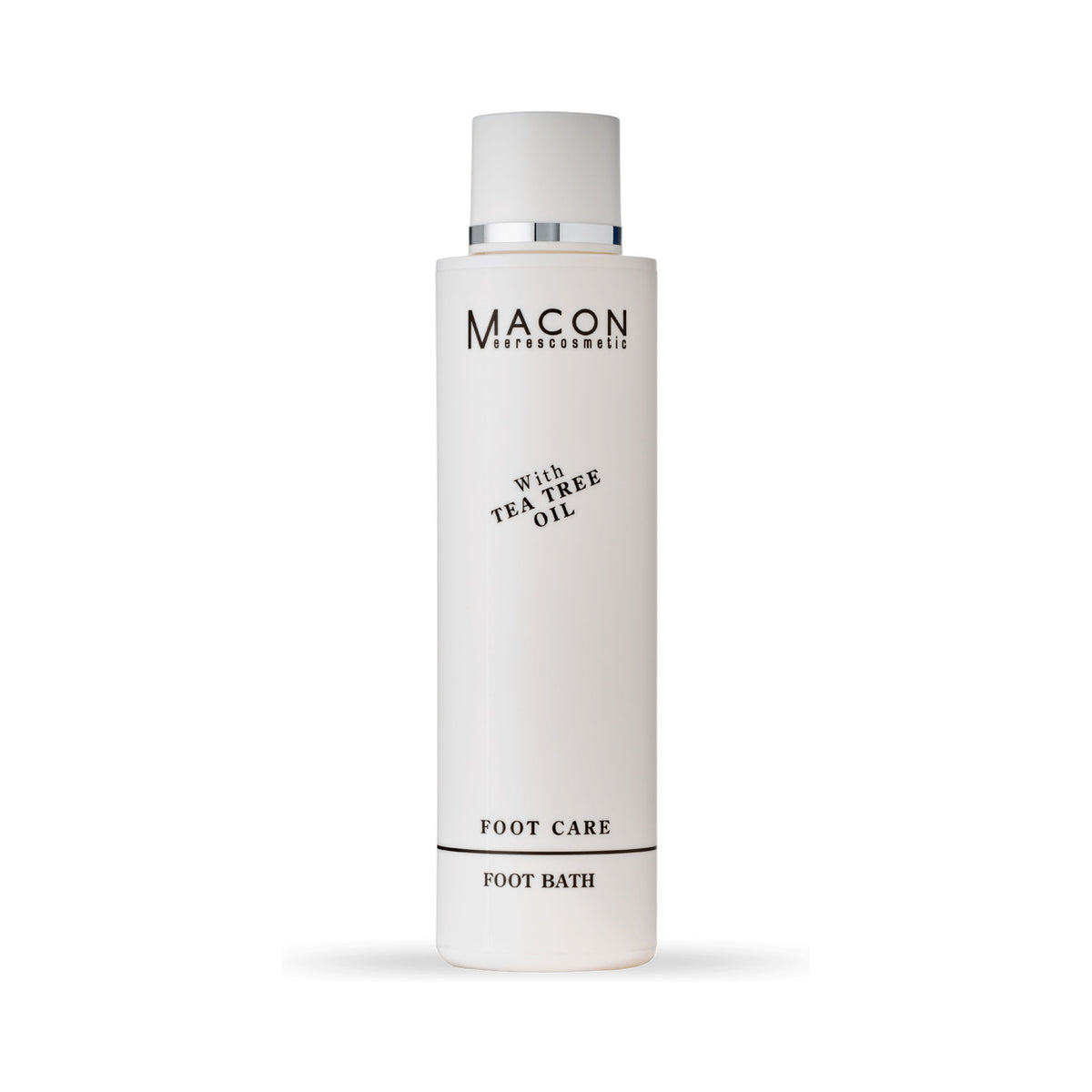 Macon Foot Care Teebaumöl Fußbad auf weißem Hintergrund – vollständige Produktansicht