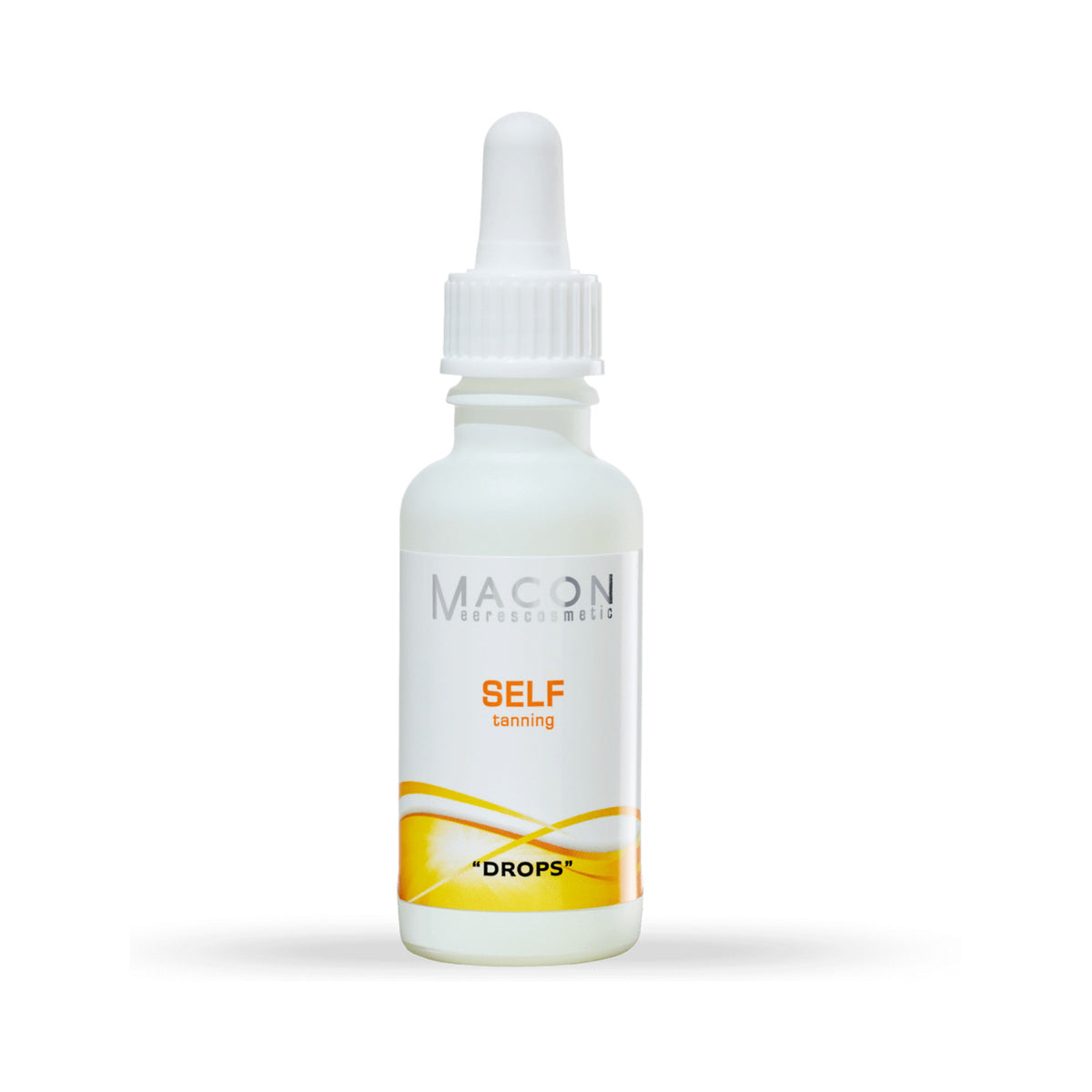 Macon Selbstbräunungstropfen (Self Tanning Drops) auf weißem Hintergrund – vollständige Produktansicht