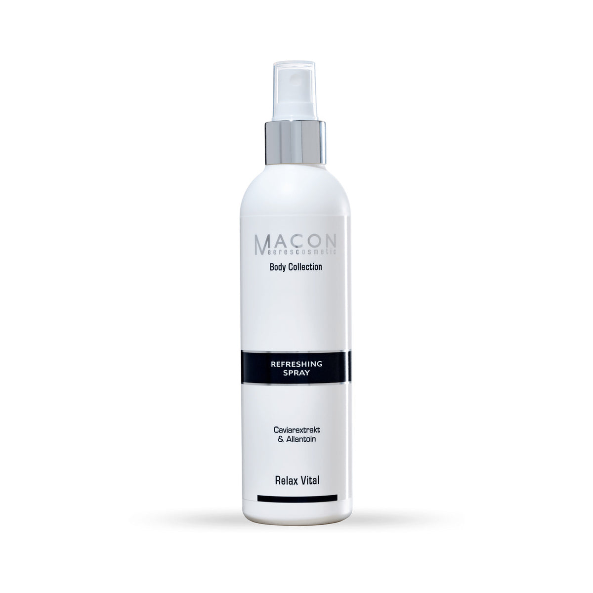 MACON Relax Vital Erfrischungsspray auf weißem Hintergrund – vollständige Produktansicht