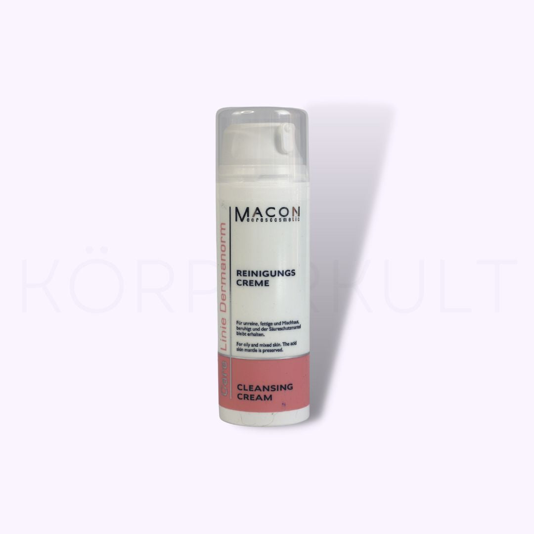 MACON Dermanorm Reinigungscreme – Tube und Verpackung