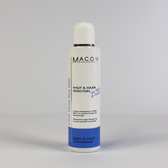 Macon Meerescosmetic Dead Sea Salt Nahaufnahme mit grauem Hintergrund