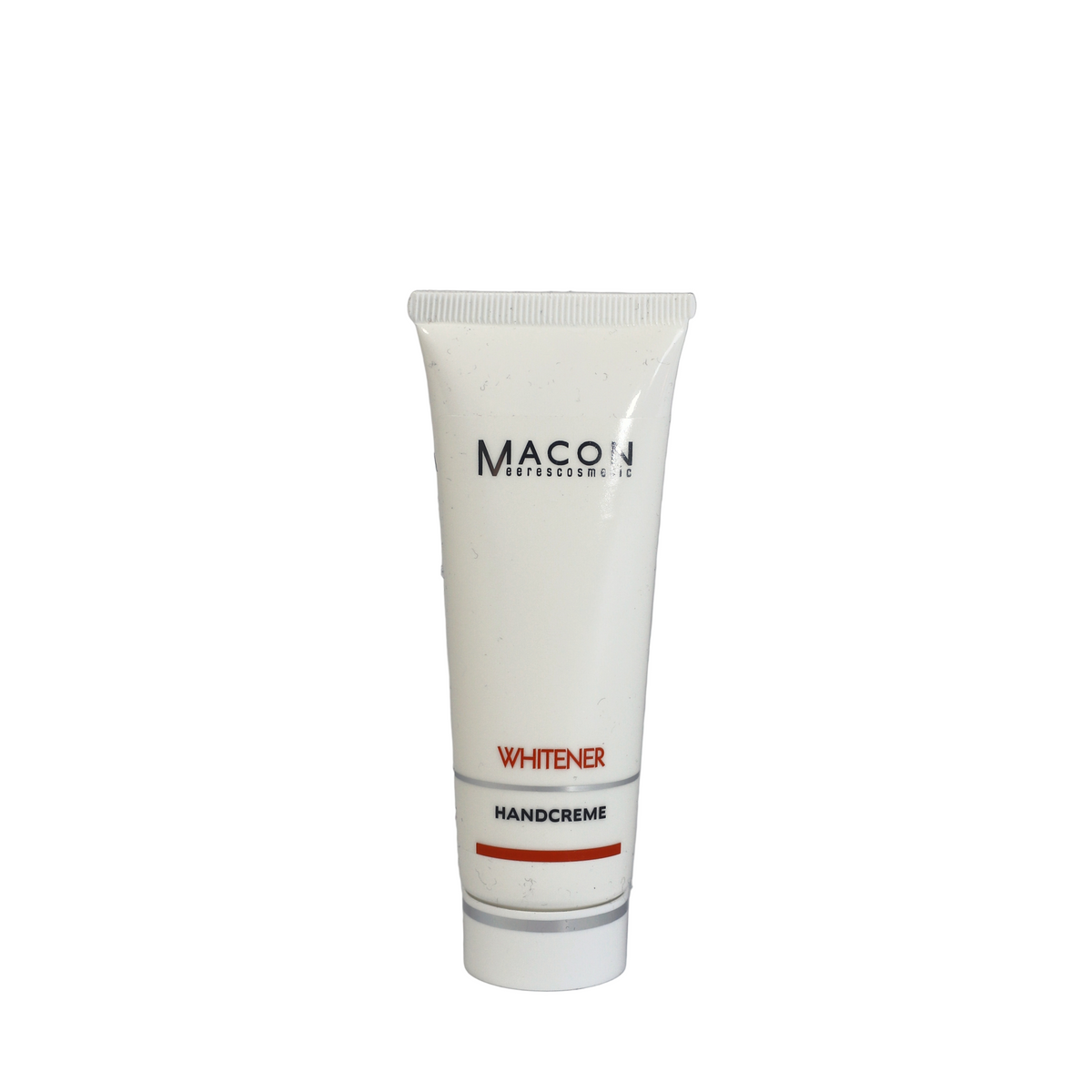 Tube mit 50 ml Whitener Handcreme, speziell entwickelt zur Aufhellung und Pflege von Händen.