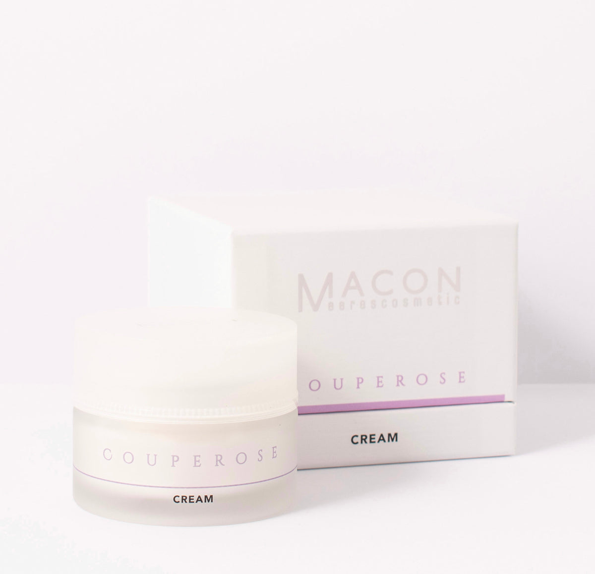 Macon Meerescosmetic Couperose Kräuter Creme - 50 ml, beruhigende Pflegecreme für empfindliche Haut, zartrosa Verpackung